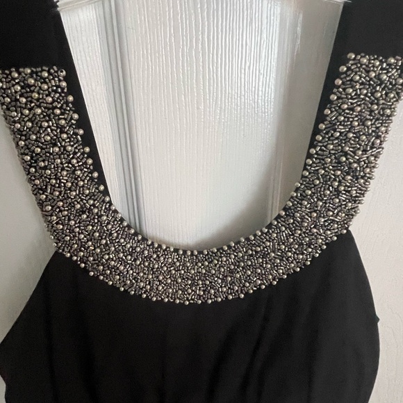 Scarlet note black sparkly neckless dress size 12 - Picture 2 of 6
